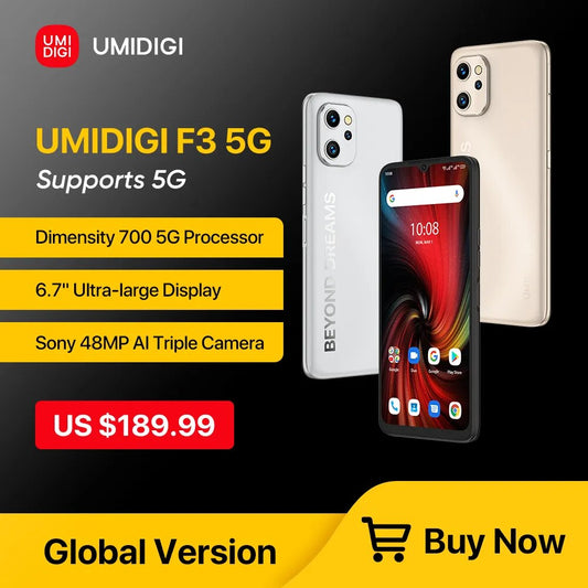 UMIDIGI F3 5G Phone, Android 12 Smartphone