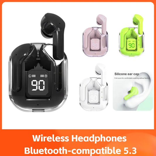 Wireless Headphones Transparent Earphones