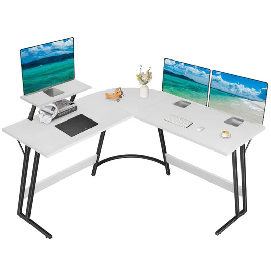Computer Desk Table Values Home Office Writing Desk Modern L-Shape