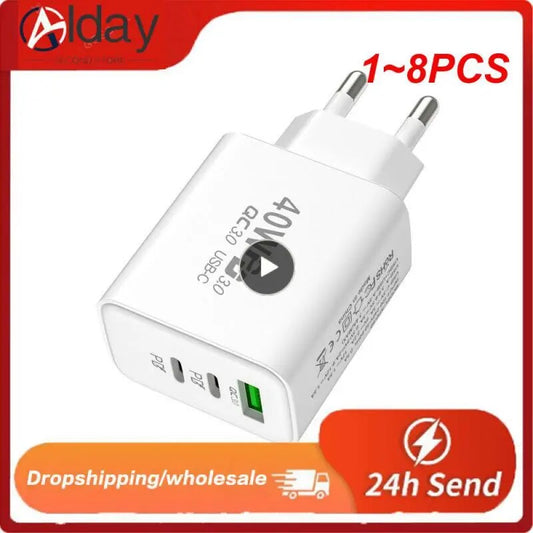 1~8PCS  Quick Phone Charger Adapter For 14 13 Poco