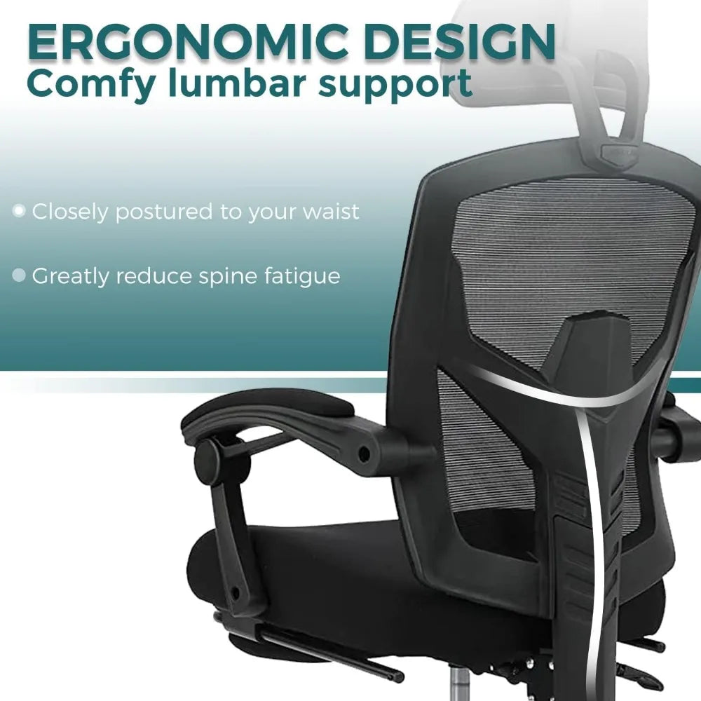 Ergonomic Office Chair, Reclining High Back Mesh