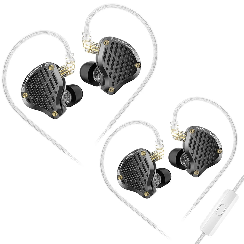 KZ PR3 in Ear 13.2MM Planar Driver Wired Earphones HiFi in Ear Monitor Earbuds Sport Wired Headset Noise Cancelling Headset