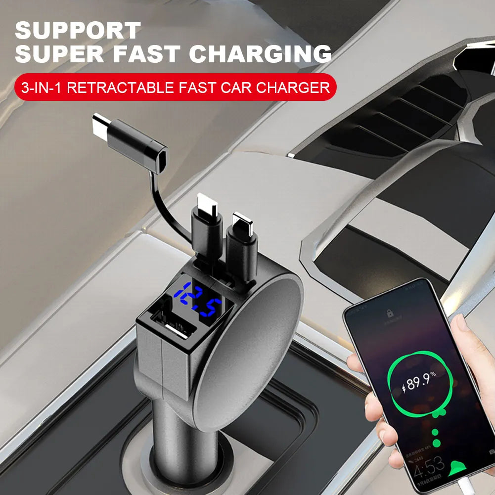 60W Car Phone Fast Charger