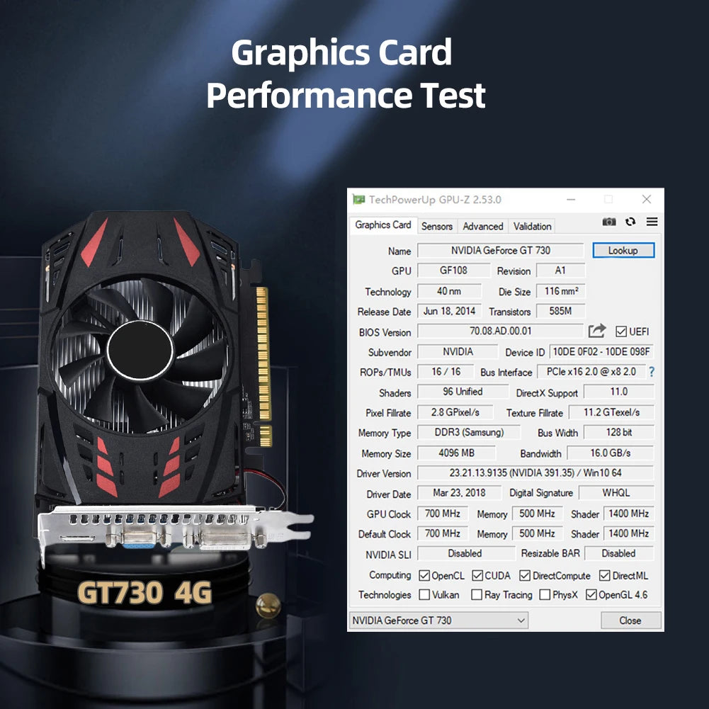 GT730 Desktop PC Graphics Card